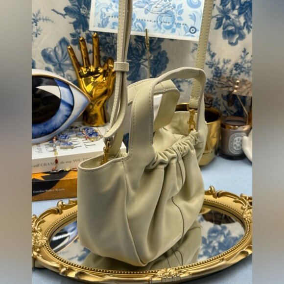 🆕 OROTON 🧿 NWOT Emilia Soft Mini Tote with Crossbody Strap, French Vanilla - Picture 5 of 16